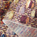 Safavieh Barbados 500 4'-0" x 6'-0" Rug in Purple / Green Rust