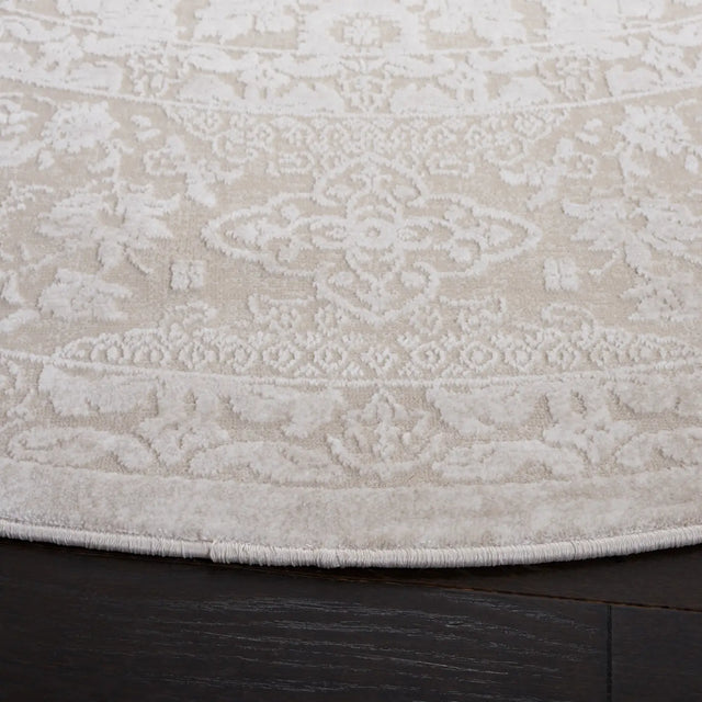 Safavieh Reflection 5'-0" x 5'-0" Rug in Creme / Ivory
