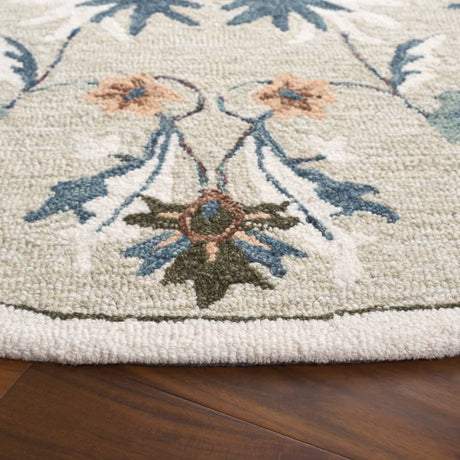 Safavieh Blossom 6'-0" x 6'-0" Rug in Sage / Blue