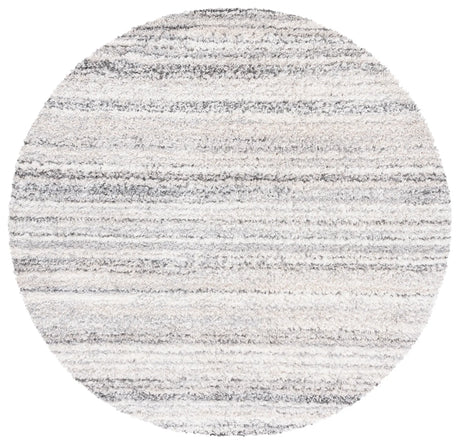 Safavieh Berber Shag 6'-7" x 6'-7" Rug in Grey / Ivory