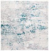 Safavieh Amalfi 6'-7" x 6'-7" Rug in Cream / Turquoise