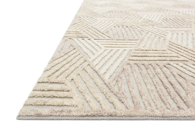 Loloi Ehren Ehr-04 Oatmeal / Ivory Rugs - rug corner