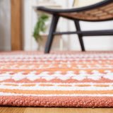 Safavieh Montauk 4'-0" x 6'-0" Rug in Orange / Ivory