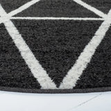 Safavieh Adirondack 6'-0" x 6'-0" Rug in Black / Ivory