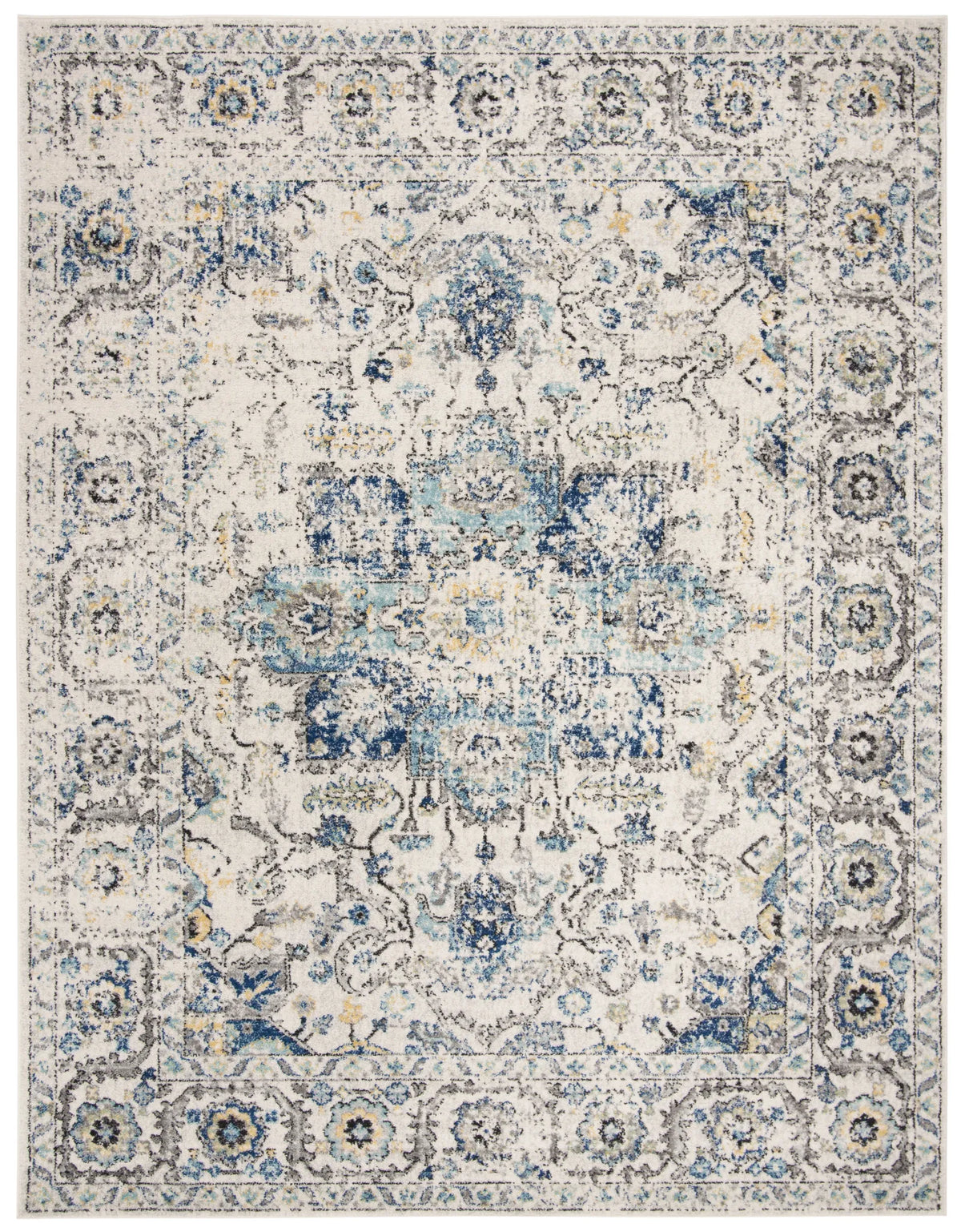 Safavieh Madison 10'-0" x 14'-0" Rug in Turquoise / Ivory