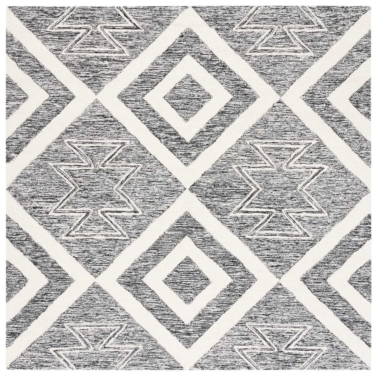 Safavieh Metro 6'-0" x 6'-0" Rug in Ivory / Black