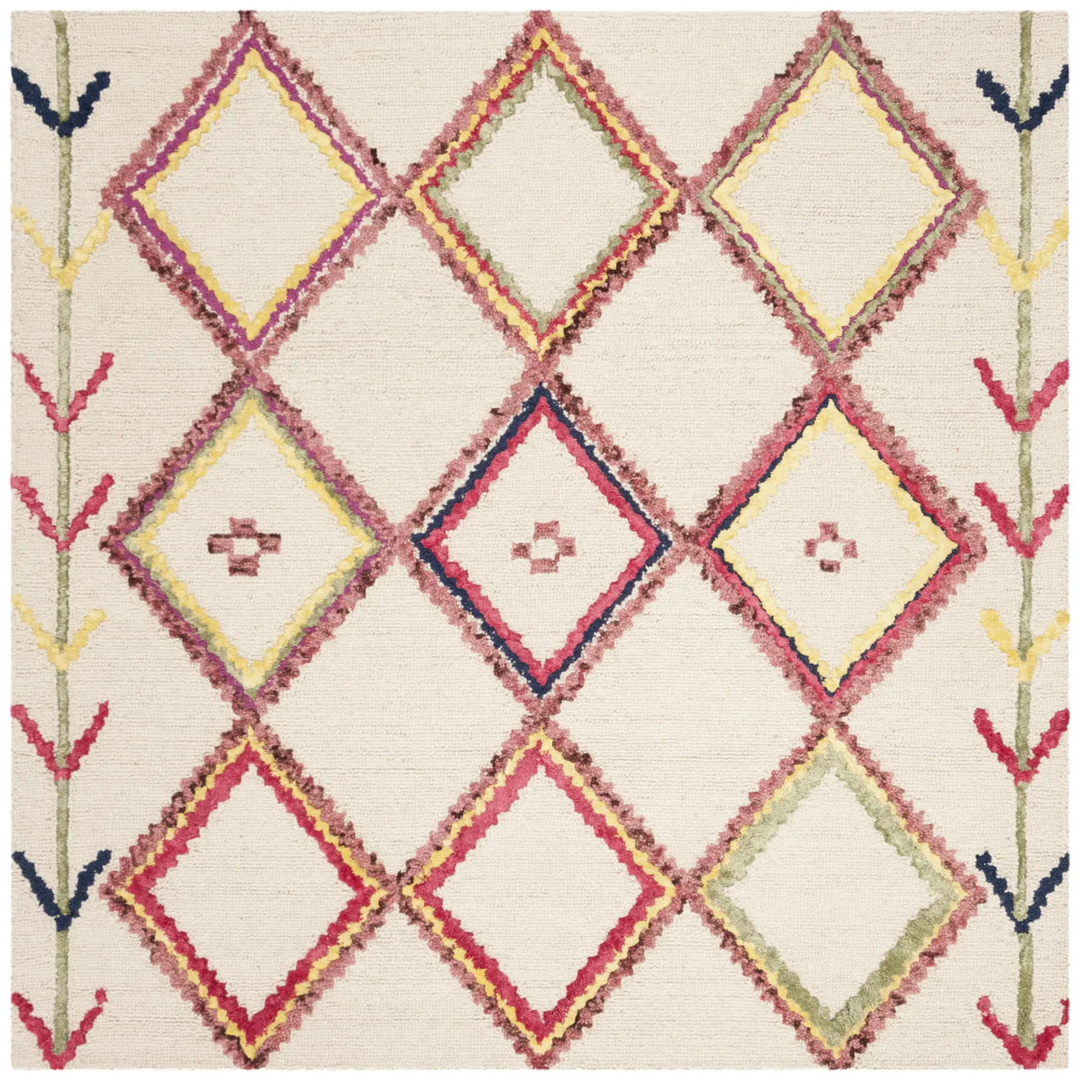 Safavieh Bellagio 5'-0" x 5'-0" Rug in Ivory / Multi