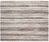 Safavieh Rag Rug 6'-0" x 6'-0" Rug in Ivory / Charcoal
