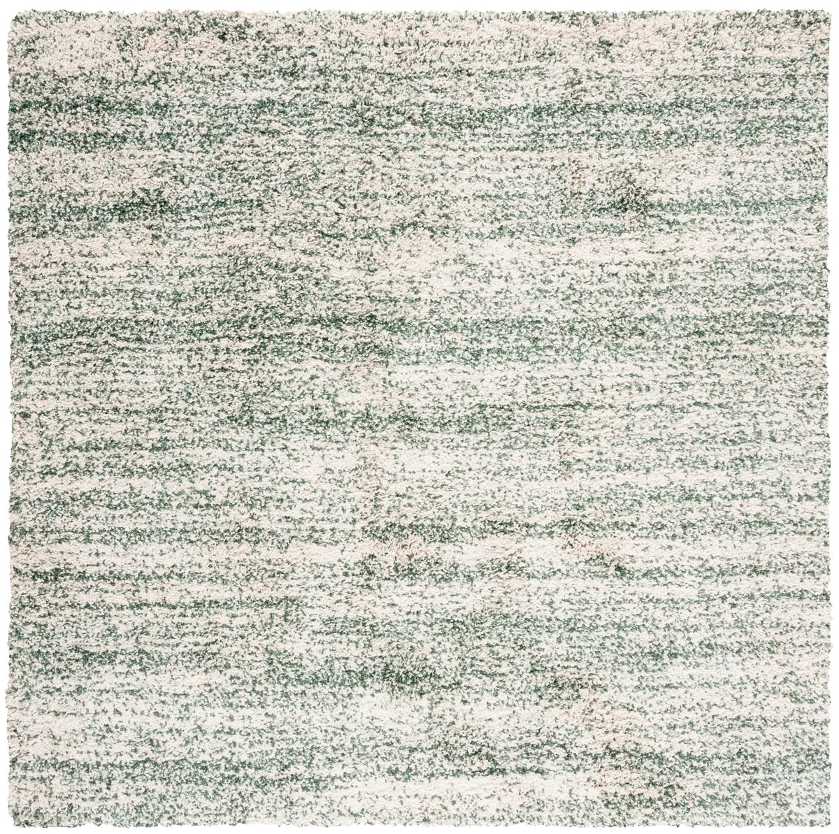 Safavieh Hudson Shag 7'-0" x 7'-0" Rug in Ivory / Green