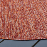 Safavieh Courtyard 5'-3" x 5'-3" Rug in Red / Red