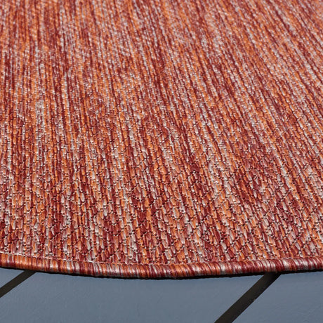 Safavieh Courtyard 5'-3" x 5'-3" Rug in Red / Red
