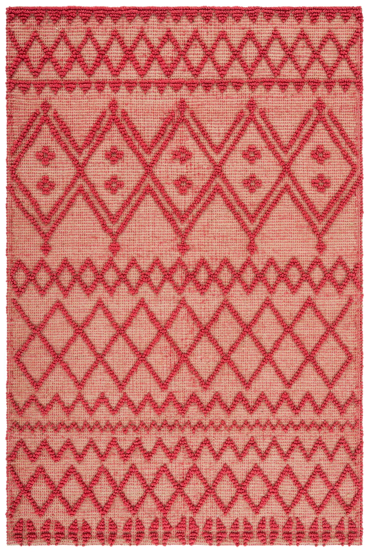 Safavieh Natural Fiber 4'-0" x 6'-0" Rug in Red / Natural