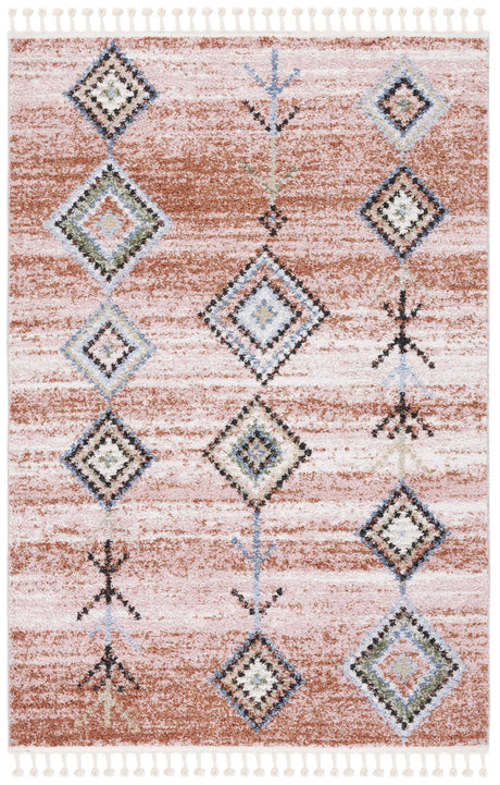 Safavieh Chapel 4'-0" x 6'-0" Rug in Pink / Turquoise