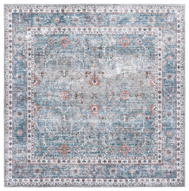 Safavieh Arizona 6'-0" x 6'-0" Rug in Teal / Beige