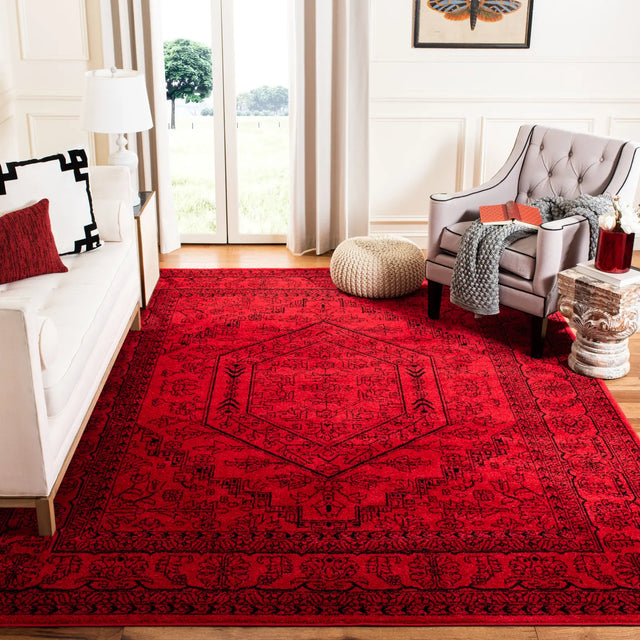Safavieh Adirondack 10'-0" x 14'-0" Rug in Red / Black