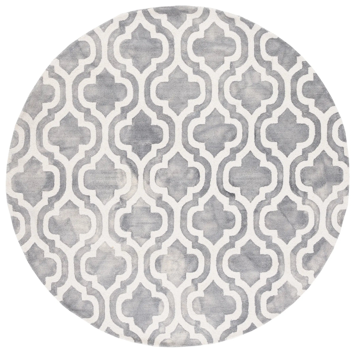 Safavieh Dip Dye 5'-0" x 5'-0" Rug in Grey / Ivory