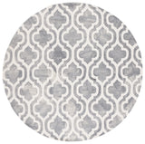Safavieh Dip Dye 5'-0" x 5'-0" Rug in Grey / Ivory