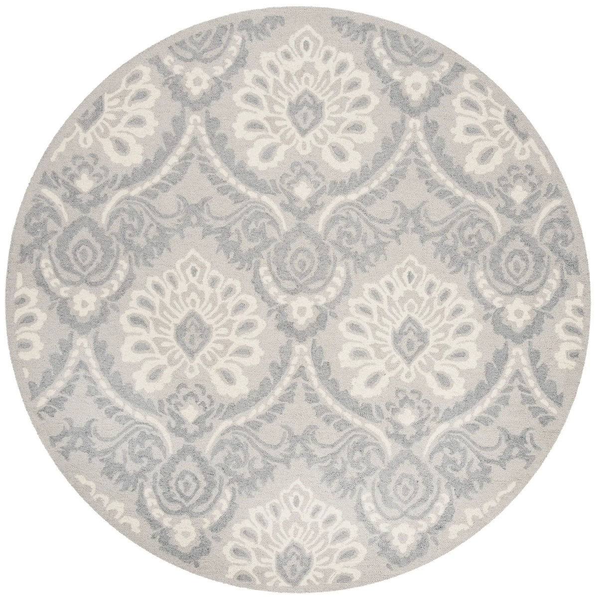 Safavieh Blossom 6'-0" x 6'-0" Rug in Light Grey / Ivory