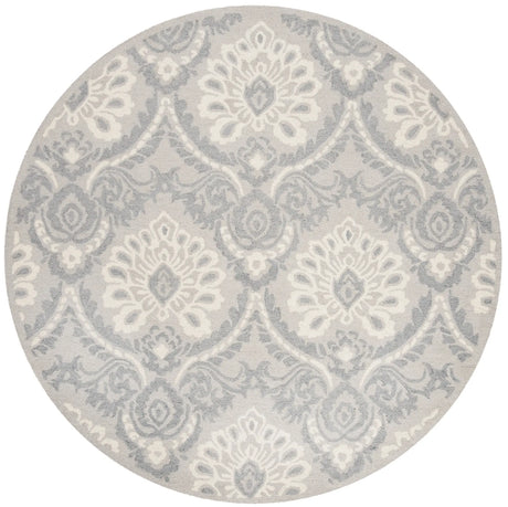 Safavieh Blossom 6'-0" x 6'-0" Rug in Light Grey / Ivory