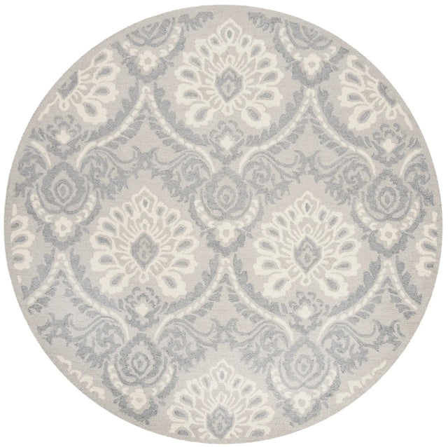 Safavieh Blossom 6'-0" x 6'-0" Rug in Light Grey / Ivory