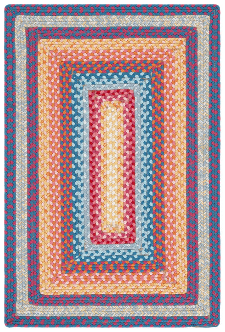 Safavieh Braided 2'-0" x 3'-0" Rug in Red / Orange