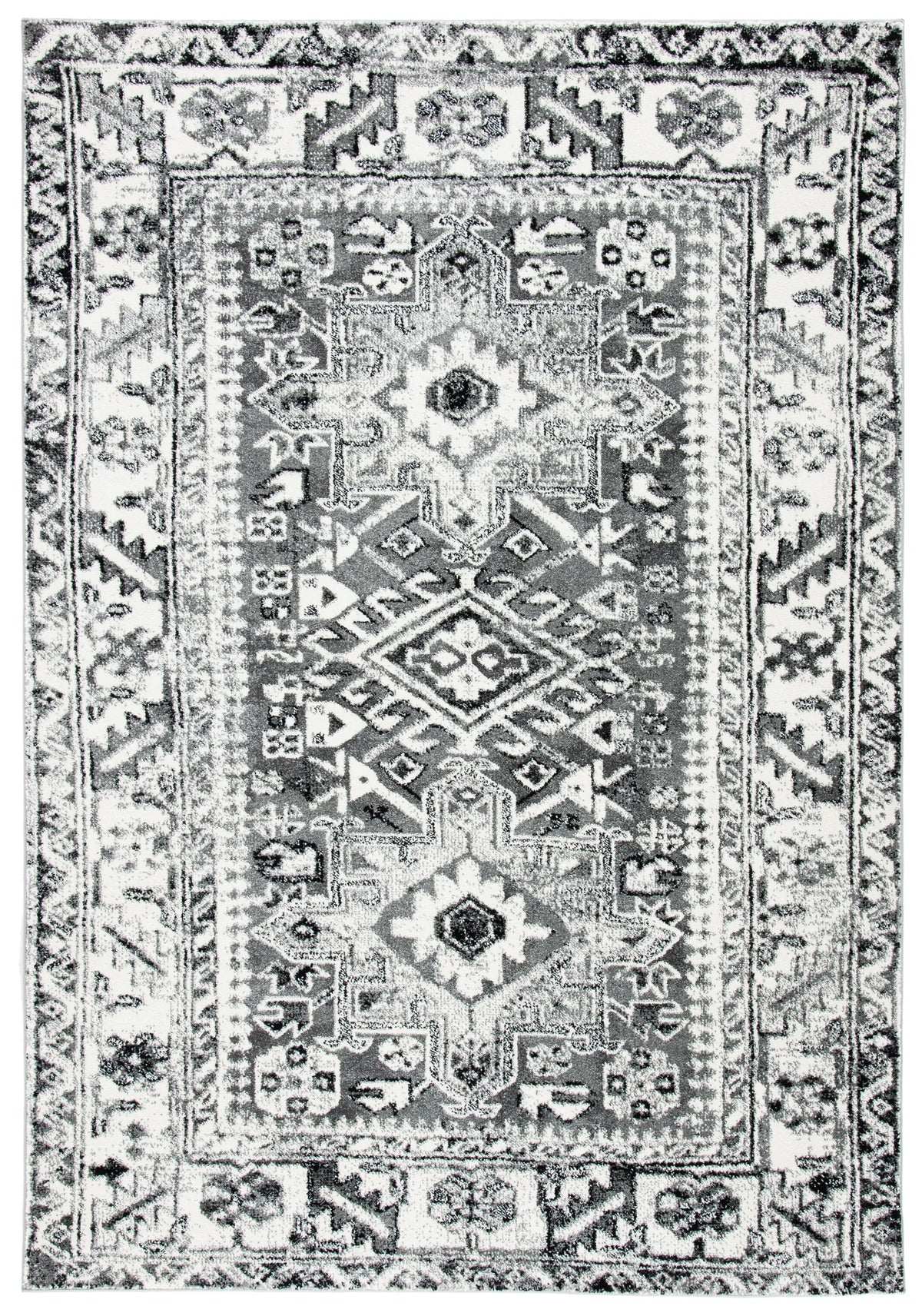 Safavieh Vintage Hamadan 4'-0" x 6'-0" Rug in Grey / Ivory