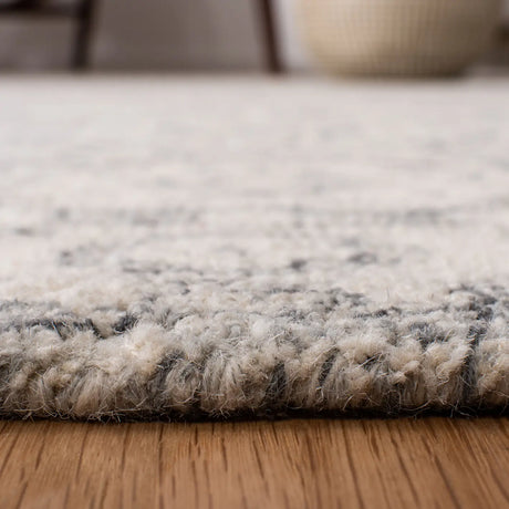 Safavieh Micro-Loop 5'-0" x 8'-0" Rug in Charcoal / Ivory