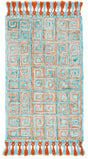Safavieh Sahara 3'-0" x 5'-0" Rug in Rust / Aqua