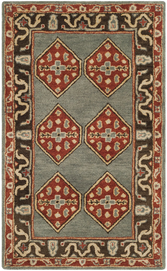 Safavieh Heritage 3'-0" x 5'-0" Rug in Blue / Charcoal
