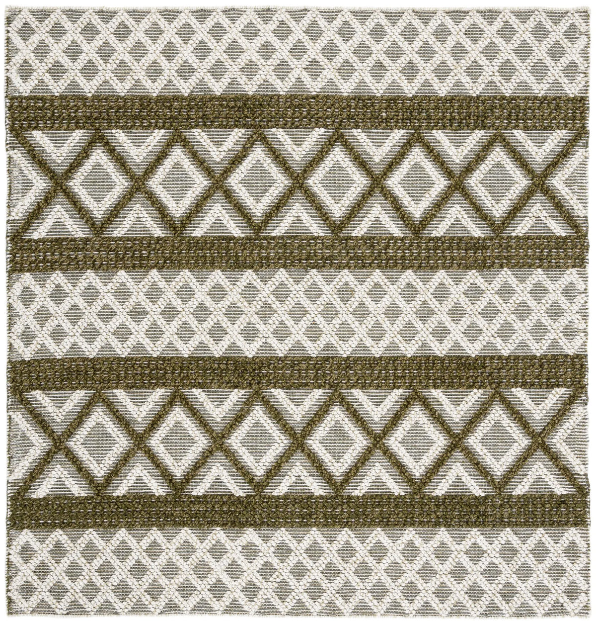 Safavieh Vermont 6'-0" x 6'-0" Rug in Ivory / Dark Green