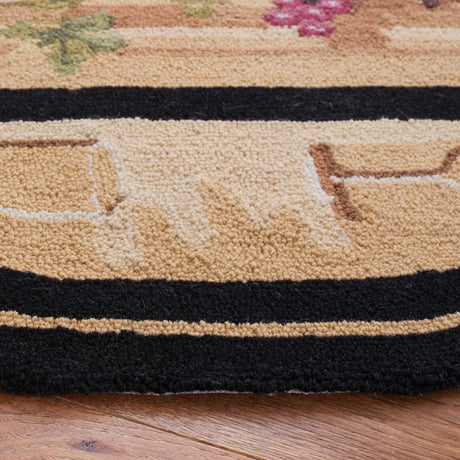 Safavieh Chelsea 5'-6" x 5'-6" Rug in Gold / Multi