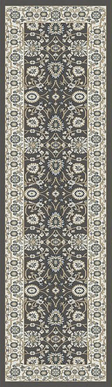 Dynamic Rugs Yazd 2803 Power Loomed Traditional Grey/Ivory Rug - Runner