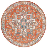 Safavieh Journey 6'-7" x 6'-7" Rug in Rust / Navy