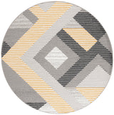 Safavieh Pyramid 6'-7" x 6'-7" Rug in Grey / Ivory Gold