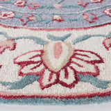 Safavieh Bellagio 5'-0" x 5'-0" Rug in Dark Grey / Ivory