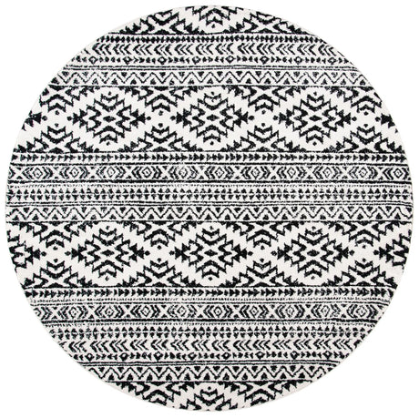 Safavieh Tulum 10'-0" x 10'-0" Rug in Ivory / Black