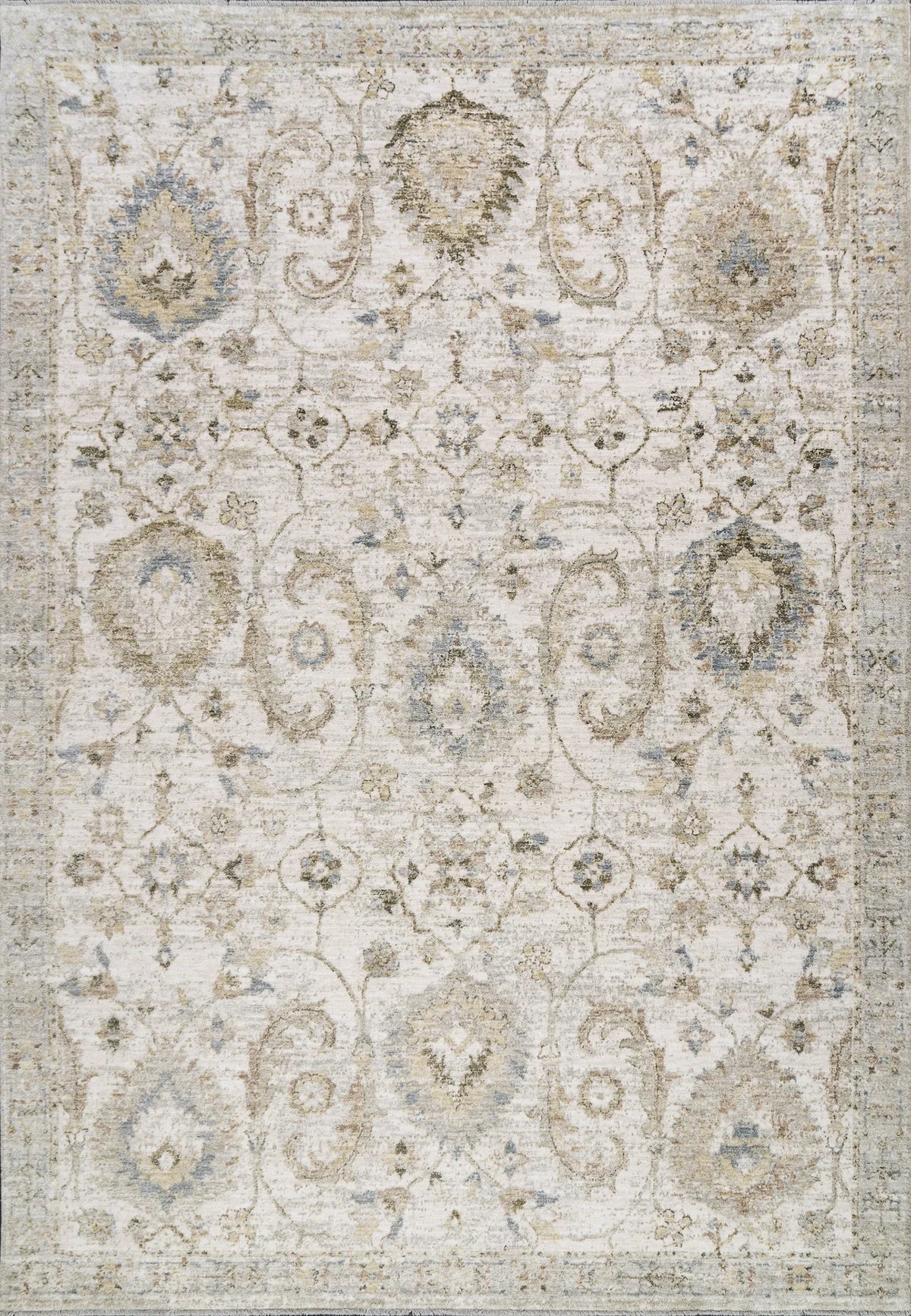Dynamic Rugs Milano 12500 Power Loomed Transitional Grey/Beige/Dark Grey Rug - Rectangular