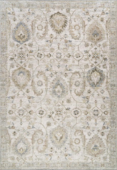 Dynamic Rugs Milano 12500 Power Loomed Transitional Grey/Beige/Dark Grey Rug - Rectangular