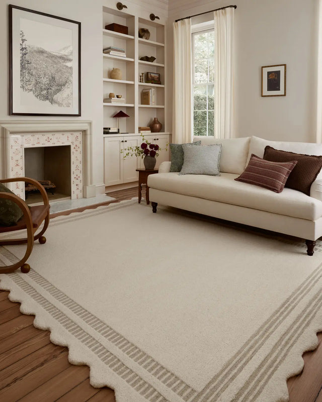 Chris Loves Julia x Loloi Scottie SCO-01 Ivory / Grey Rug - room scene 3
