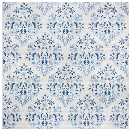 Safavieh Brentwood 6'-7" x 6'-7" Rug in Cream / Blue