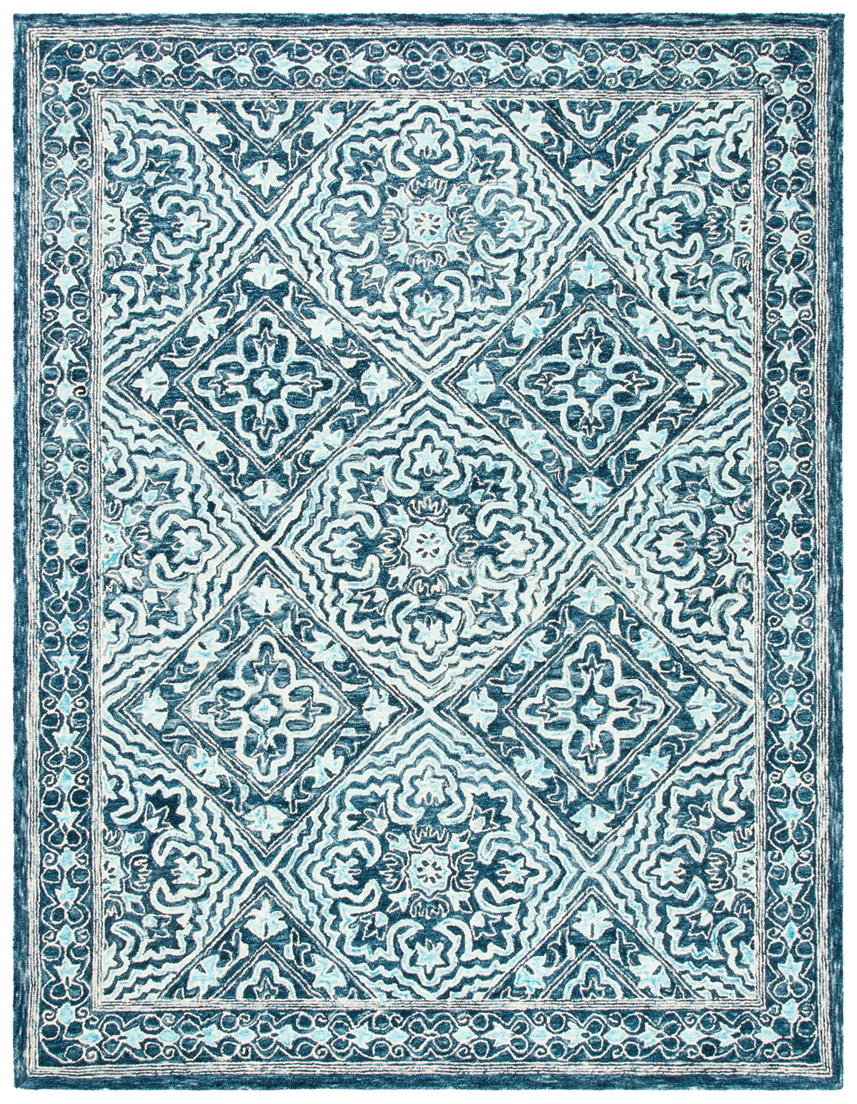 Safavieh Trace 10'-0" x 14'-0" Rug in Navy / Light Blue