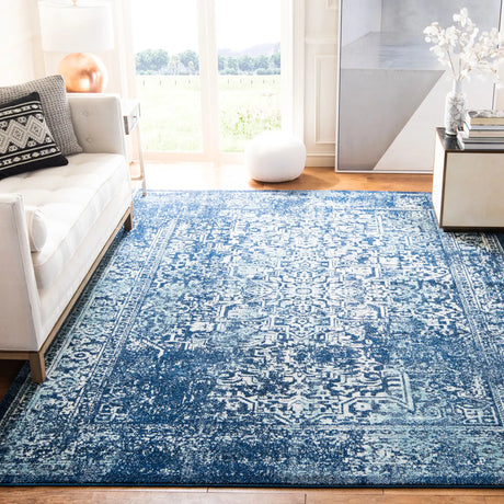 Safavieh Evoke 10'-0" x 14'-0" Rug in Navy / Ivory