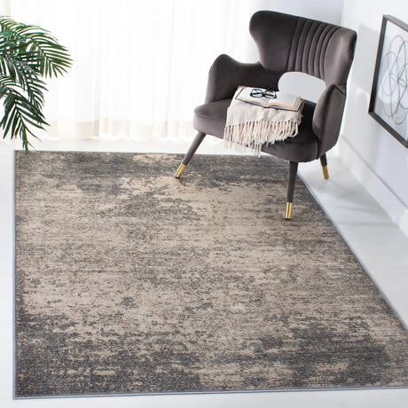 Safavieh Atlas 4'-0" x 6'-0" Rug in Charcoal / Grey