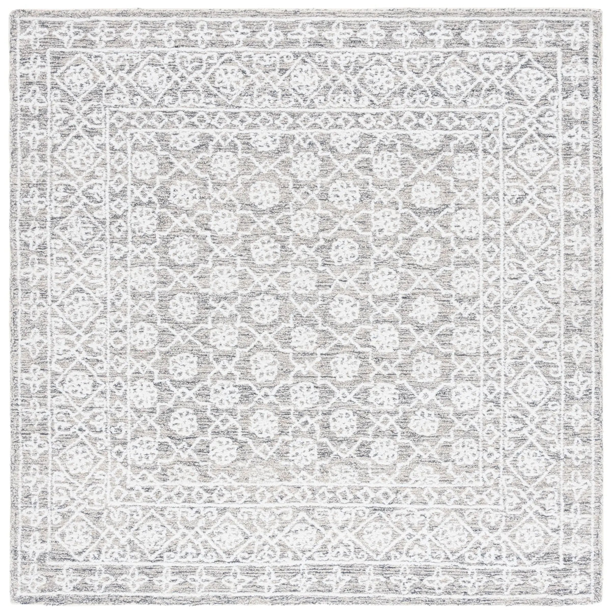 Safavieh Ebony 6'-0" x 6'-0" Rug in Ivory / Grey