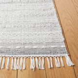 Safavieh Striped Kilim 4'-0" x 6'-0" Rug in Grey / Ivory