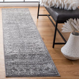 Safavieh Tulum 2'-0" x 8'-0" Rug in Dark Grey / Ivory