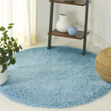 Safavieh Indie Shag 4'-0" x 4'-0" Rug in Turquoise