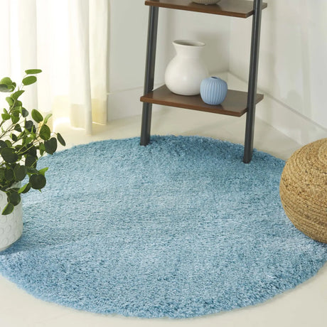 Safavieh Indie Shag 4'-0" x 4'-0" Rug in Turquoise
