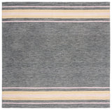 Safavieh Metro 6'-0" x 6'-0" Rug in Charcoal / Pink