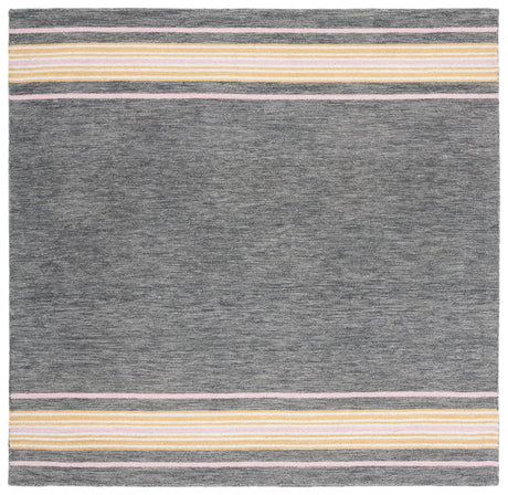 Safavieh Metro 6'-0" x 6'-0" Rug in Charcoal / Pink